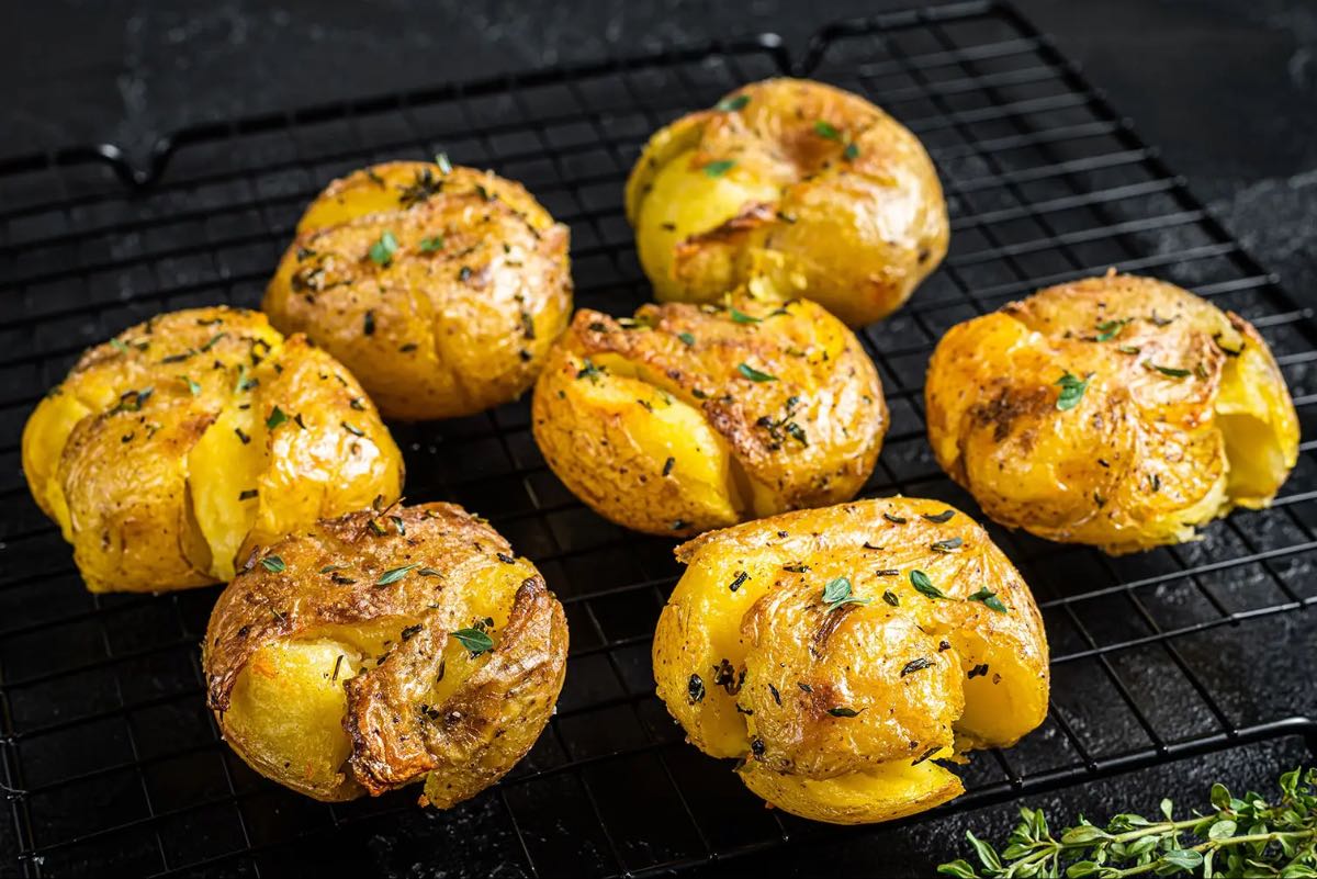potatos garlic